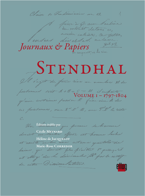 The Private Diaries of Stendhal by Stendhal